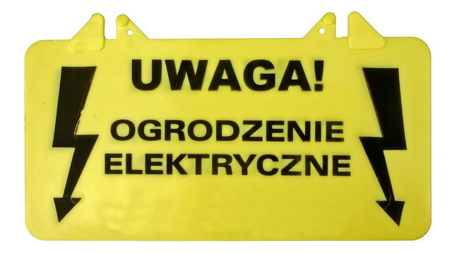 Zdjęcie GRENE Tabliczka ostrzegawcza Ogrodzenie elektyczne  