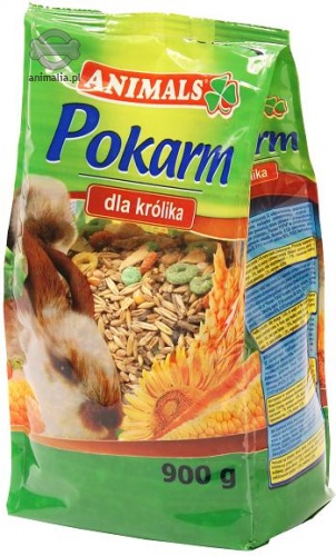 Zdjęcie Animals Pokarm podstawowy dla królika   0.9kg