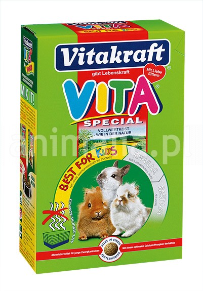Zdjęcie Vitakraft Vita Special Junior pokarm dla młodych królików granulat 0.6kg