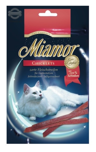 Zdjęcie Miamor Chicklets patyczki dla kota   z szynki 50g