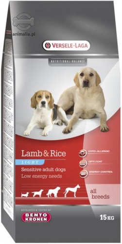 Bento Kronen Premium Light Lamb & Rice z jagnięciną i ryżem 15kg |  Animalia.pl