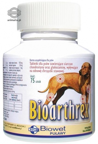 Biowet Bioarthrex  dla psów 75 tabl.