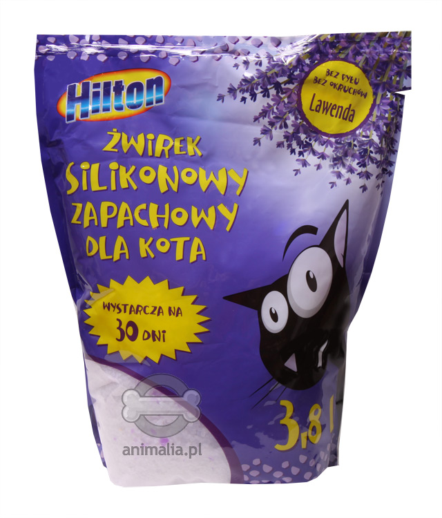 Zdjęcie Hilton Żwirek silikonowy lawendowy  dla kotów 3.8l