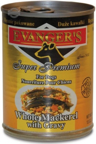 Zdjęcie Evanger's Super Premium Dog Dinner  cała makrela w sosie 369g