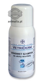 Zdjęcie VetriDerm Sensiwet szampon do skóry wrażliwej  dla psów i kotów 250ml