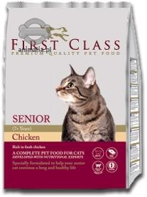 Zdjęcie First Class Cat Senior  z kurczakiem 400g