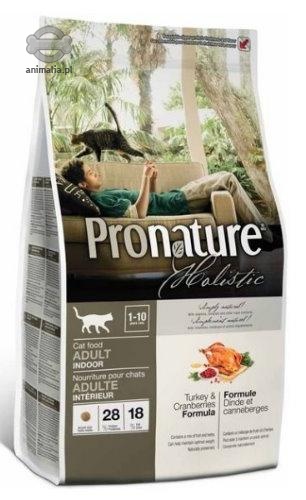 Zdjęcie Pro Nature Holistic Cat Adult Indoor  z indykiem i żurawiną 2.72kg