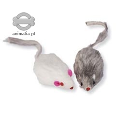 Zdjęcie CatIt Mysz z naturalnego futerka  mała 5 cm 2 szt.