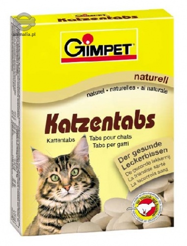 Zdjęcie Gimpet Katzentabs - tabletki witaminowe  z indykiem 80 szt.