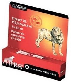 Fiprex Spot On dla psów XL, od 40-60 kg 1 x 5,5 ml