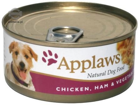 Zdjęcie Applaws Puszka dla psa  kurczak, szynka i warzywa 156g