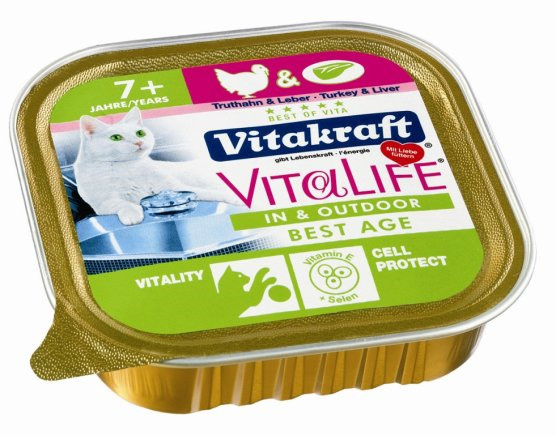 Zdjęcie Vitakraft VitaLife (Best Age) Senior Cat (tacka)  Indoor  100g
