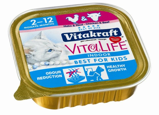 Zdjęcie Vitakraft VitaLife (Best for Kids) Kitten (tacka)  Indoor 100g