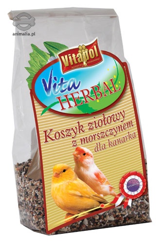 Zdjęcie Vitapol Vita Herbal  koszyk ziołowy z morszczynem dla kanarka 200g