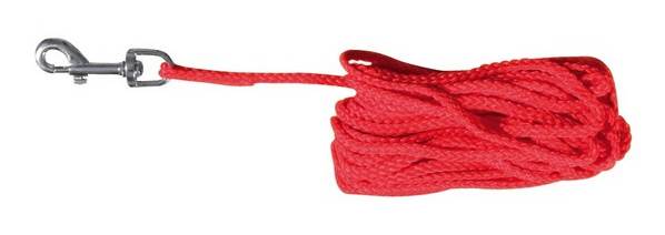 Zdjęcie Trixie Smycz treningowa nylonowa  czerwona 10m / ø 5 mm
