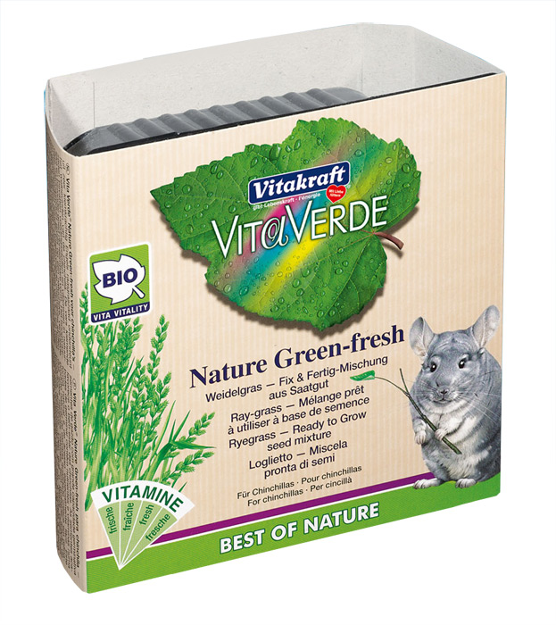 Zdjęcie Vitakraft Vita Verde Nature Green Fresh nasiona rajgrasu dla szynszyli 50g