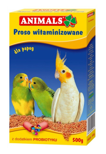 Animals Proso witaminizowane dla papug  0.5kg