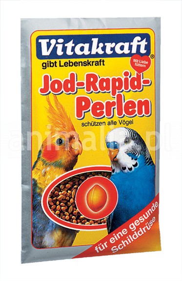 Zdjęcie Vitakraft Jod-Rapid Perlen  witaminy dla ptaków 20g