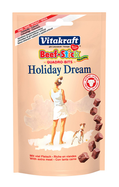 Zdjęcie Vitakraft Beef Stick Holiday Dream Quadro-Bits  z wołowiną 40g
