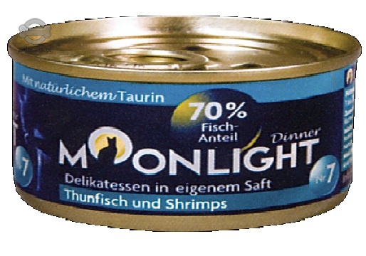 Zdjęcie Moonlight Dinner Puszka Super Premium  NR 7 Tuńczyk i krewetki w sosie własnym 80g