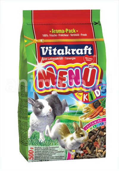 Zdjęcie Vitakraft Menu Kids pokarm dla młodych królików  granulat 500g