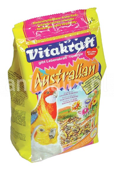 Zdjęcie Vitakraft Australian pokarm dla nimf i średnich papug   0.75kg