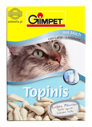Zdjęcie Gimpet Topinis - przysmak dla kota  mleczne 190 szt.