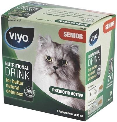 Zdjęcie Viyo Napój Senior dla starszych kotów  karton 7x30 ml