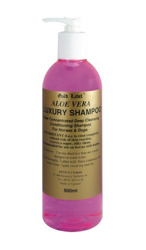 Zdjęcie Gold Label Aloe Vera Luxury Shampoo szampon dla koni   500ml