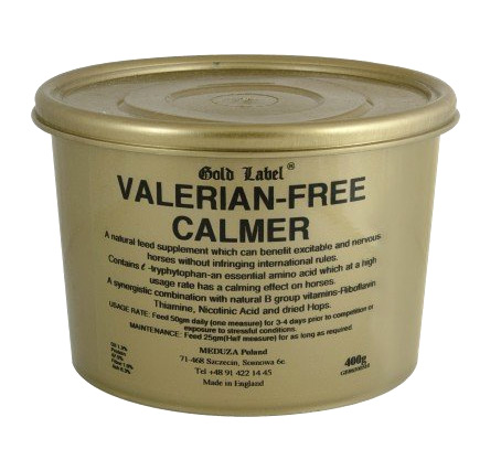 Zdjęcie Gold Label Valerian-Free Calmer preparat uspokajający   400g