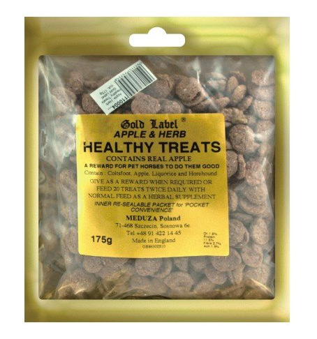 Zdjęcie Gold Label Healthy Treats smakołyki dla konia  Mint & Herb 175g