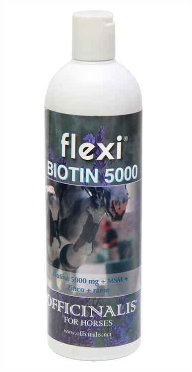 Zdjęcie Officinalis Flexi Biotin 5000 + MSM syrop dla zdrowych kopyt, sierści i skóry  500ml