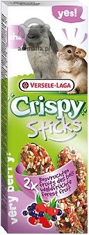 Zdjęcie Versele Laga Crispy Sticks kolby dla królików i gryzoni  owoce leśne 2 szt.