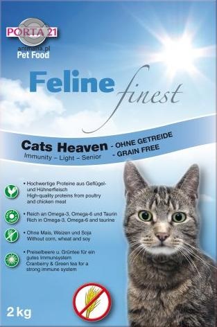 Zdjęcie Feline Porta 21 Finest Cats Heaven sucha karma Immunity & Light & Senior 10kg