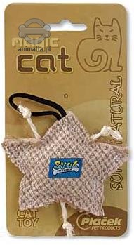 Zdjęcie Magic Cat Zabawka naturalna z kocimiętką  gwiazdka ze sznurkami 9 cm 