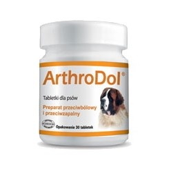 Dolfos Arthrodol preparat przeciwbólowy Czarci pazur + MSM dla psów 30 tbl.