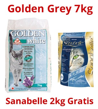 Zdjęcie Golden Grey White 7kg + Sanabelle Adult pstrąg 2kg  