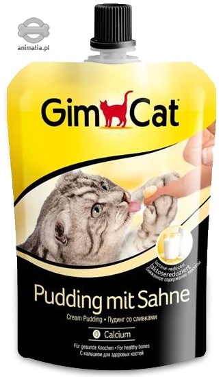 Zdjęcie Gimcat Pudding w saszetce dla kota  ze śmietanką 150g