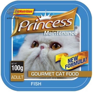 Zdjęcie Princess Maintenance Gourmet Cat tacka dla kota  pasztet z rybą 100g