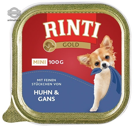 Rinti Gold Mini tacka dla psów ras małych z kurczakiem i gęsią 100g