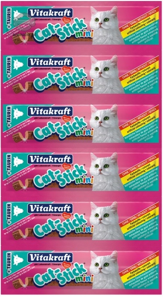 Zdjęcie Vitakraft Cat-Stick Mini  kabanoski dla kota z wołowiną i tauryną 6 szt.