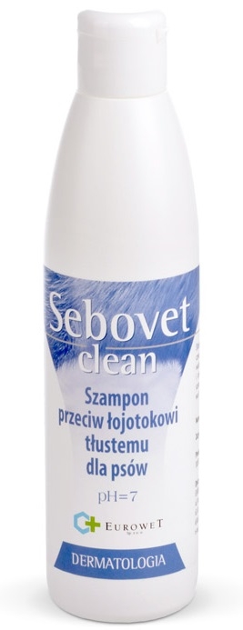 Eurowet Sebovet Clean szampon przeciw łojotokowi dla psów 200ml