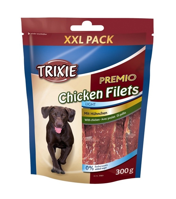 Zdjęcie Trixie Chicken Filets Light przysmaki dla psa XXL z piersi z kurczaka 300g