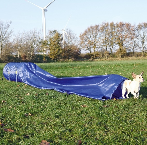 Zdjęcie Trixie Dog Activity Agility tunel-rękaw dla psa   niebieski 5 m / śr 60 cm 
