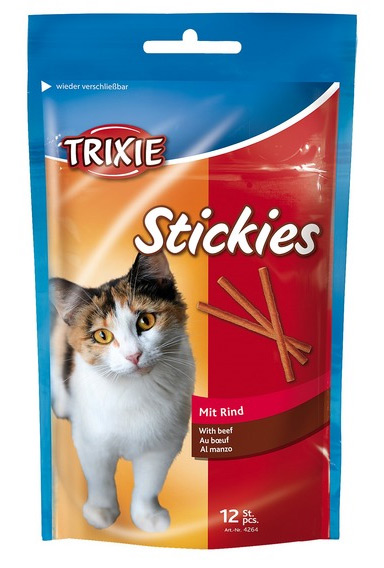 Zdjęcie Trixie Stickies pałeczki dla kota  z wołowiną 12 szt.
