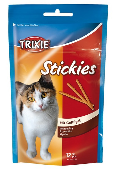 Zdjęcie Trixie Stickies pałeczki dla kota  z drobiem 12 szt.