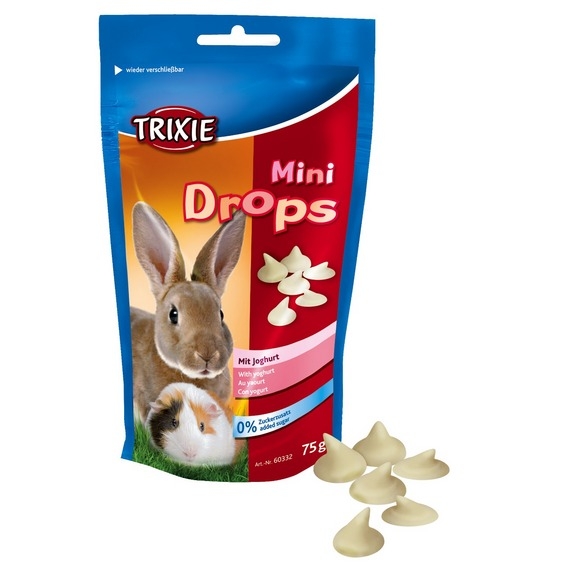Zdjęcie Trixie Mini dropsy dla świnek morskich i królików  z jogurtem 75g