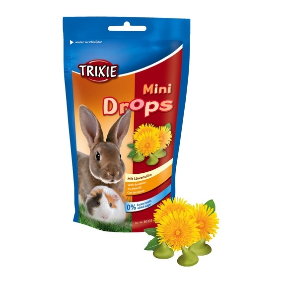 Trixie Mini dropsy dla świnek morskich i królików z mniszkiem lekarskim 75g