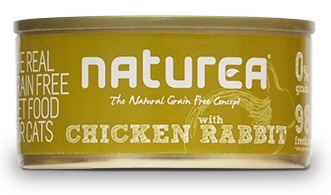 Zdjęcie Naturea Puszka dla kota Chicken with Rabbit kawałki w sosie kurczak z królikiem 85g