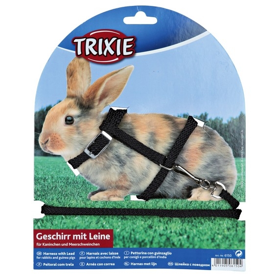 Zdjęcie Trixie Szelki ze smyczą  dla królika lub świnki morskiej 25–44 cm/8 mm